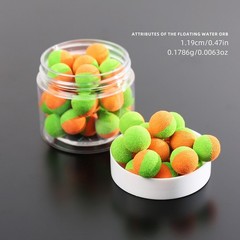 Carp Bait Beads 30pcs Two Color EVA 12mm for Rig Setup and For Fishing