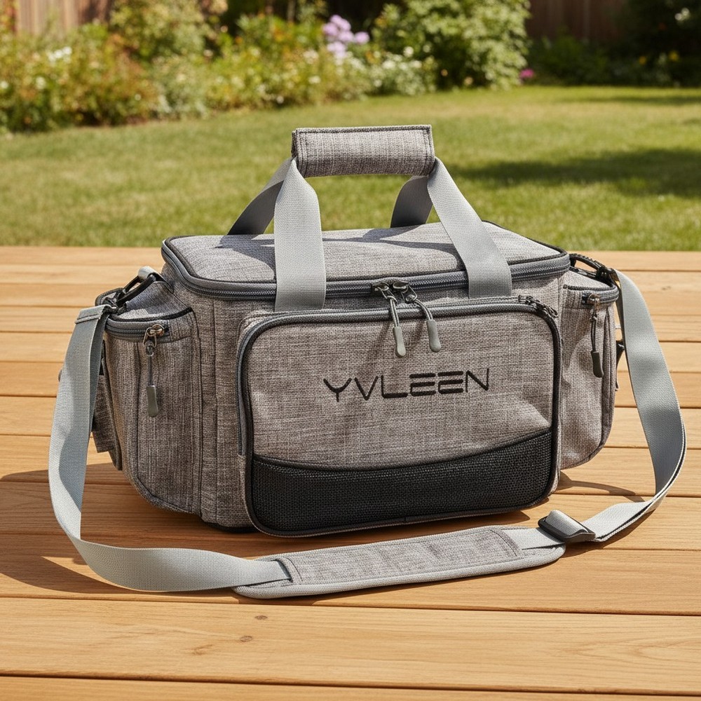 Adjustable Padded Shoulder Fishing Tackle Bag – Fashion Meets Functionality