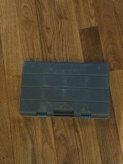 Shimano Plastic Tackle Box Organizer Case Clear Blue Gray Fishing Storage Box