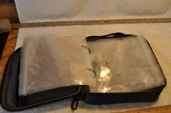 OKEECHOBEE FATS Fishing Soft Bait Binder Case , Used, Empty See Pictures
