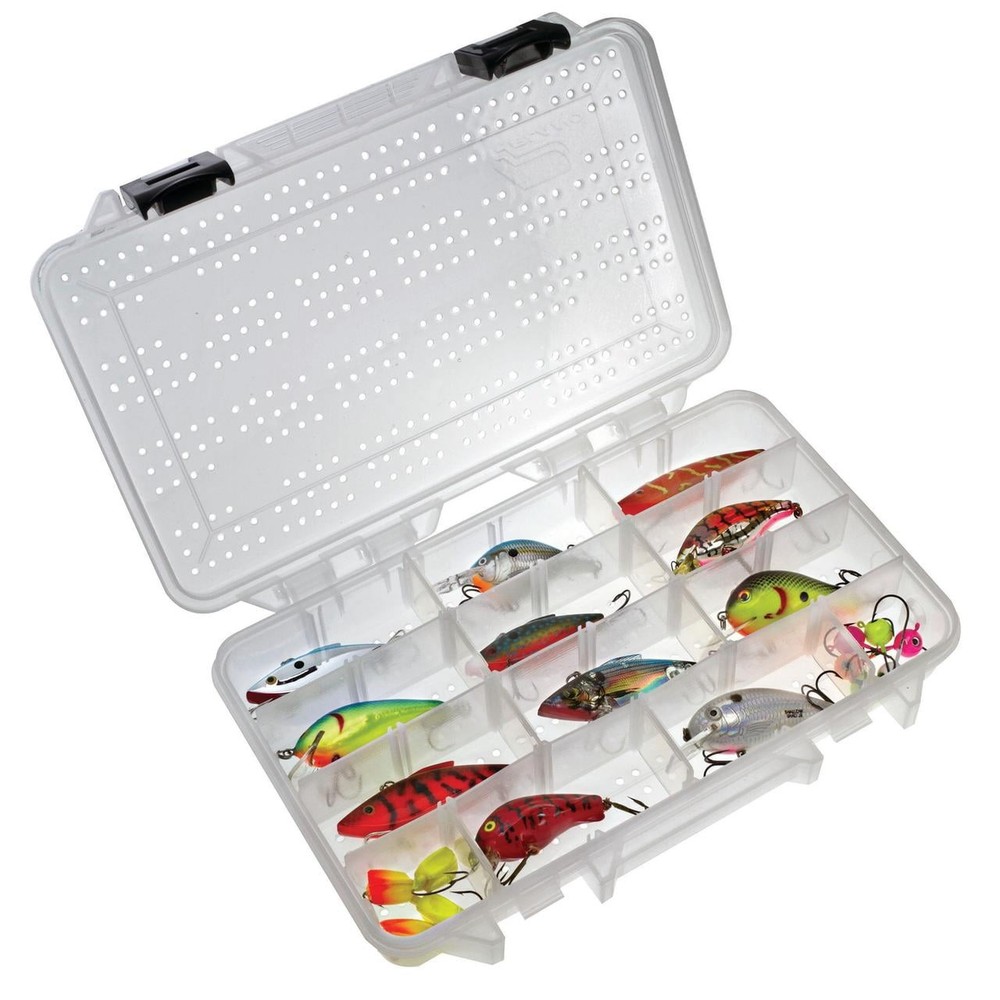 Plano Hydro-Flo StowAway 3600 Fishing Storage Utility Box, Transparent