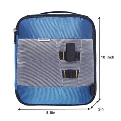 Fishing Worm Storage Wrap Binder with 10 Plastic Bags,Soft Bait Binder Bag