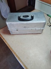 UMCO Corporation #103a 1950 S Aluminum Tackle Box Fishing Lure , Watertown Minn.