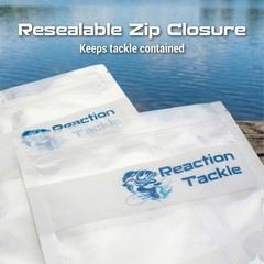 Reaction Tackle Clear Bait Bags- Plastics and more organizer bags- 10 or 20 pack