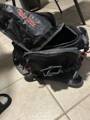 Ugly Stik Soft-Sided Tackle Bag w/ Shoulder Strap Black/Gray/Red Nylon