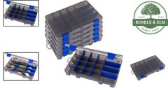 Stackable Fishing Tackle Box 11×8 inches with Transparent Lid for Easy Viewing