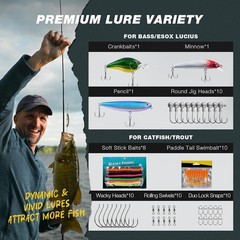 Fishing Backpack Tackle Sling Bag-Backpack with Rod Holder- Lightweight Tackl…