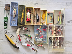 EUC #5413 VTG Tackle Box “Union Steel Chest Corp” Leroy, NY REGD 1951 Lures/More