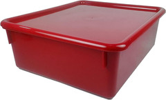 , Red Double Stowaway Tray with Lid