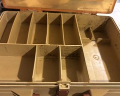Vintage 1122 Magnum By Plano Fishing Tackle Box Organizer Double Sided 13X9X4