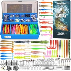 Fishing Lures Kit, 211pcs Tackle Box with Tackle Included, Bass Fishing Kit