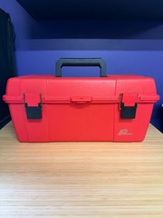 Plano Red Hard Plastic Tool Box Tackle Box Organizer 20″ Storage Case