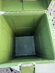 Vintage GREEN Fenwick Sport Seat 9050 Fishing Tackle Box Bait Cooler RARE Color