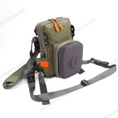 High Quality Polyester Green Molded Front Chest Pack for Fly Fishing