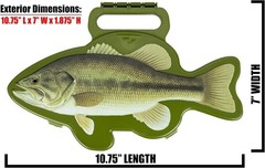 Fishing Tackle Box Kit 25-Piece Beginner Bass Panfish Trout