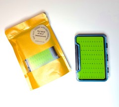 Waterproof Fly Box Silicone Pad Foam Transparent Portable Fishing Box – NEW
