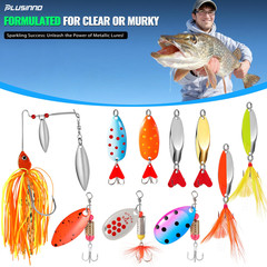 PLUSINNO Fishing Lures, 194PCS Tackle Box with tackle box
