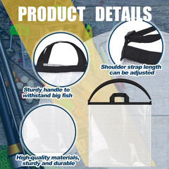 2 Pack Fishing Tournament Weigh-In Bag, Bass Fishing Weigh-In Bag, 24 X 24 Inch,