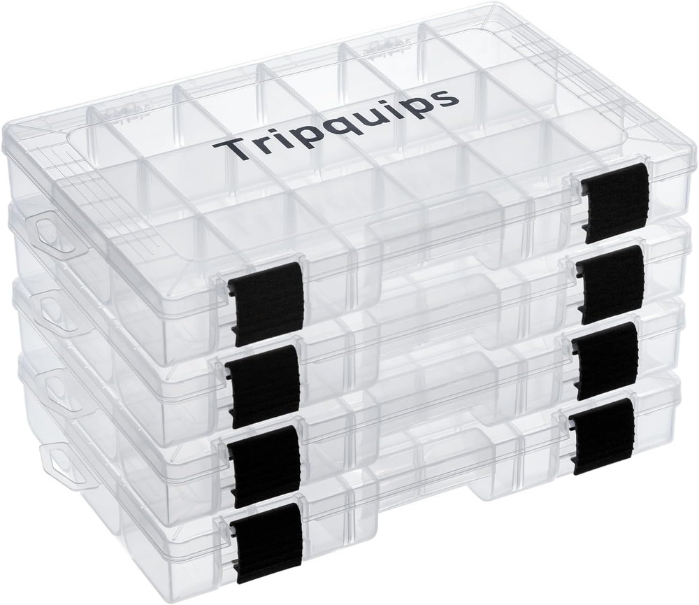 3600 Tackle Trays, Plastic Storage Organizer Box with Removable Dividers – Tackl