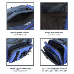 Osage River Elite Tackle Bag, Ripstop Large Soft Sided Bag Pliers Holder, Blue