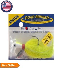 Versatile 1/2 Oz Bucktail Fishing Hook – Effective for Striped Bass and More