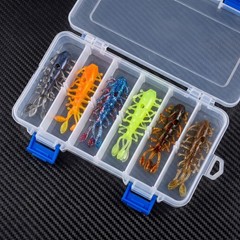 Durable Soft Plastic Shrimp Lures for Bass Trout Crappie Fishing Assorted Colors