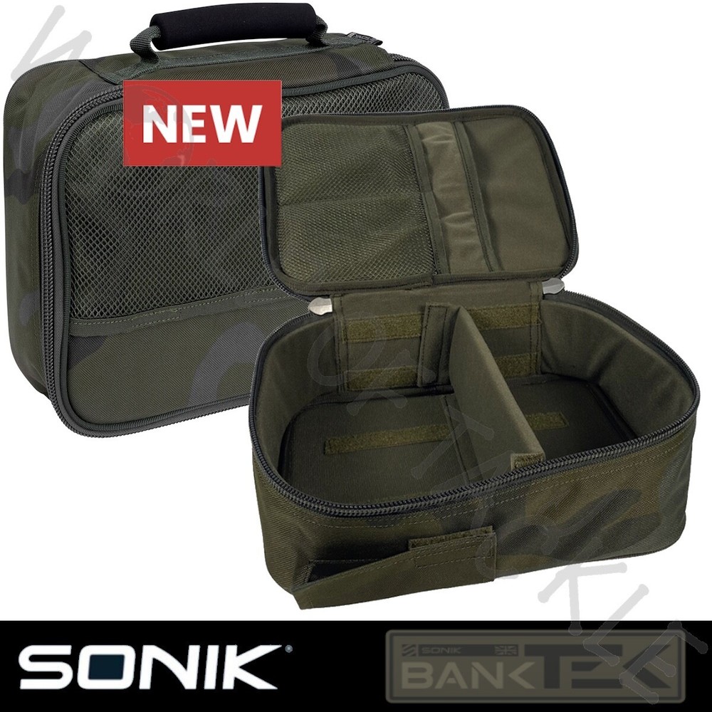Sonik Gadget Bag Case Fishing Tackle Storage Pouch Phone Tablet Electronics Carp