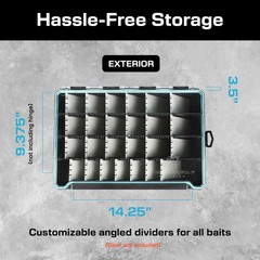 Evolution Fishing BallistiX HANGR 3.7D Deep Tackle Tray Waterproof 3700 Box