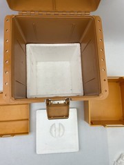 ⭐️ Vtg Fenwick Sport Seat 9050 Chair + Both Insert Trays & Fish Bait Cooler ⭐️