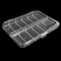 Transparent Polycarbonate Fly Fishing Box 7.52×5.24×1.08 Inch Tackle 12C