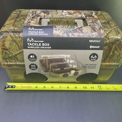 Realtree Tackle Box Wireless Speaker Fishing Box Storage