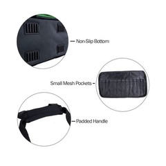 Fishing Tackle Bag Soft Sided Water Resistant Green Black 1000D Wakeman Outdoors