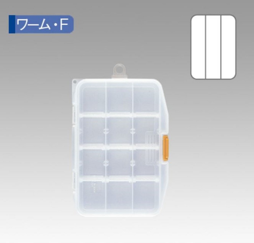Meiho Worm Case F (146 x 103 x 23mm) Clear (1734)