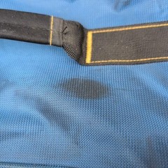 Okeechobee Fats Soft Tackle Bag Blue Tan 5 Pocket Shoulder Strap Fishing Gear