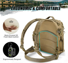 Fishing Tackle Backpack with Rod & Gear Holder, Lightweight Outdoor Water-Resist