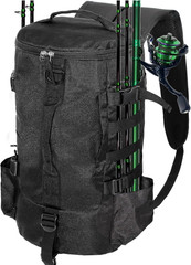 Lightweight Fishing Tackle Backpack Professional Water-Resistant All-In-One Rod