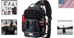 Lightweight Waterproof Fishing Backpack with Rod Holder – Tactical Camouflage