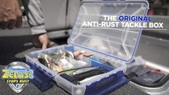 Outdoors Tuff Tainer Fishing Tackle Box 11×7.25×1.75 with Zerust Anti-Rust Di…