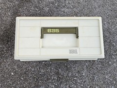 Vintage Rebel 635 Tackle Box 3-Tray Beige Plastic Hard Case Fishing Storage