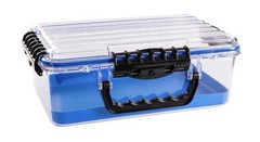 New Plano Clear See Thru Waterproof Tackle Box Storage Fishing Gear Outdoor