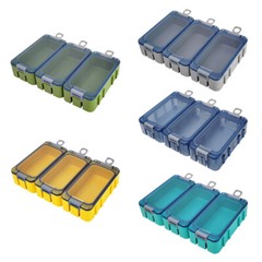 Fishing Accessories Box Portable 3Pcs Storage Box Hook Container Lure Organizer
