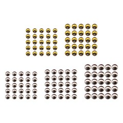 300pcs 3/4/5/6mm 3D Holographic Fishing Lure Eyes Simulation Fish Eyes Craft Kit