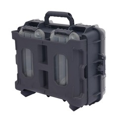 Fishing Tackle Box w/ Removable Tackle Tray Large Portable Utility Boxes Grey
