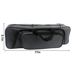 Hikary Fishing Rod Bag, 43cm/17 Inch, Portable Nylon Tackle Storage Case