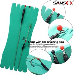 Fishing Leader Foam Board Holder – Pack of 10 with Retaining Pins for Organizing