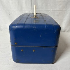 Vintage Union Steel Chest Metal Tackle Box USA *Name On Top*