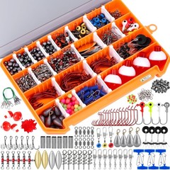 PLUSINNO Fishing Accessories 7.9 x 5.5 x 0.8″, 263Pcs Kit