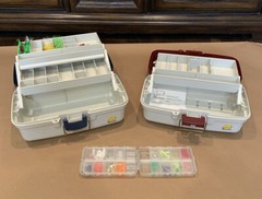 Vintage Plano Fishing Tackle Box USA Made Bass Print – 6101 & 6102 Bundle
