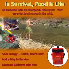 Fishing Starter Men Gift Mini Survival Kit Pocket Tackle Box