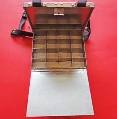 Vintage 3 Tray Richardson Chest Fly Fishing Box with Harness -signed